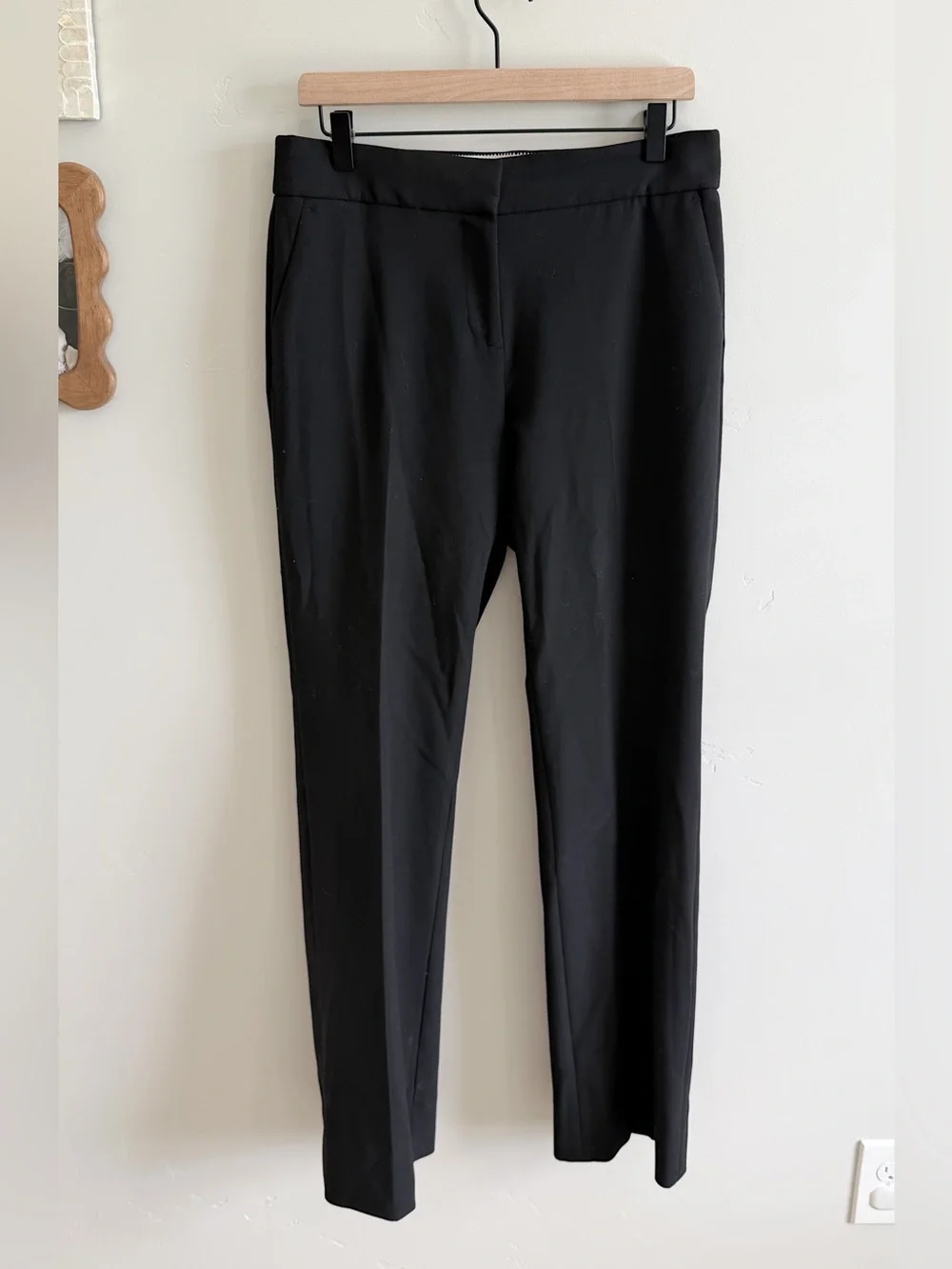 J. Crew Edie Full Length Trouser Four Season Stretch in Black